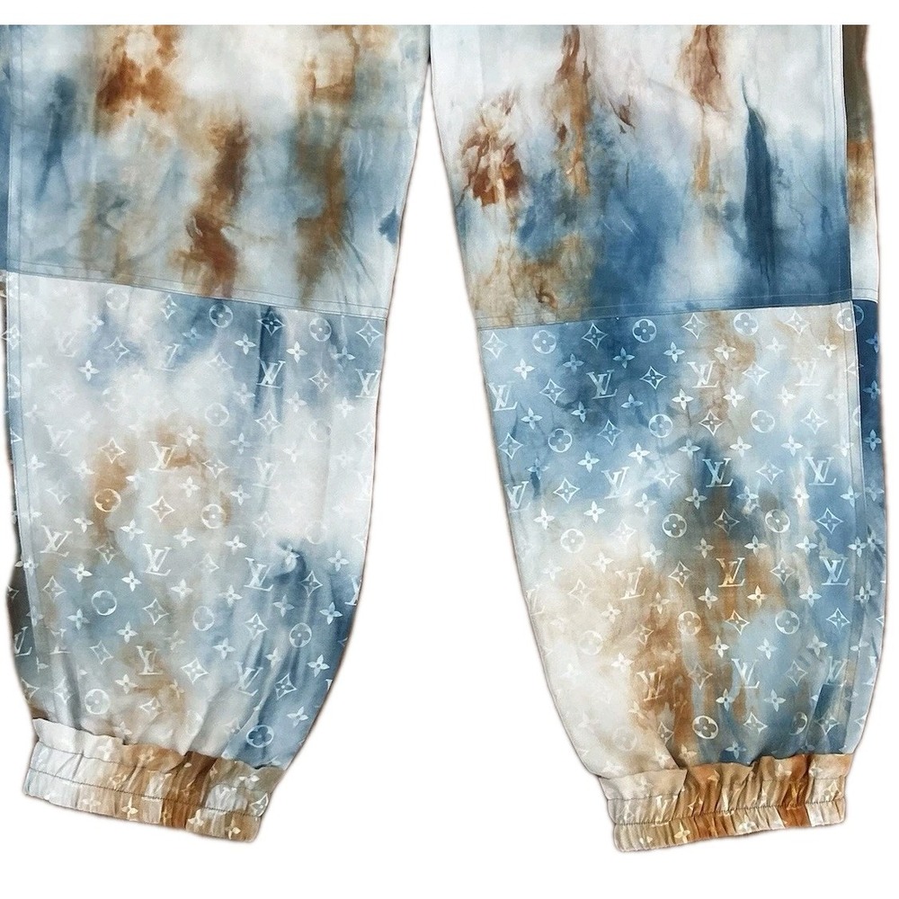Authentic Louis Vuitton Tie Dye Silk Pants Men's Size 42 Pockets Made in Italy - Picture 14 of 16